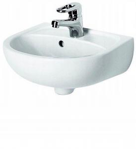 KOŁO Umywalka GEBERIT Solo wisząca z otworem z przelewem 400 x 330 mm biała