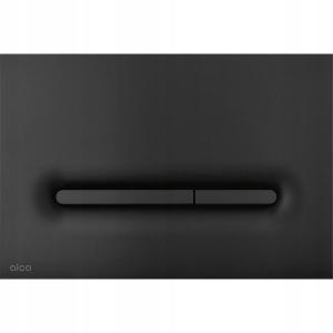 Przycisk sterujący ALCADRAIN THIN do systemów podtynk czarny mat prostokąt