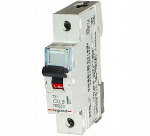 LEGRAND Wyłącznik nadprądowy S 301 1P C 0,5A 6000A TX3
