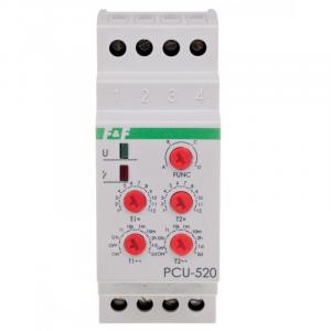 Przekaźnik czasowy PCU-520 wielofunkcyjny, dwa niezależne czasy T1 i T2, st