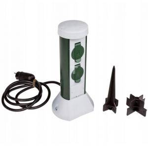 PCE Słupek ogrodowy 2xGS 16A 3p 230V, IP44 2mb OWY 3x1mm2