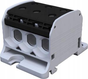 SIMET STB 50-3 Złączka szynowa gwintowa Al/Cu 87360 SIMBLOCK czarny
