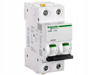 SCHNEIDER ELECTRIC Wyłącznik nadprądowy iC60N-C3-2 C 3A 2-biegunowy