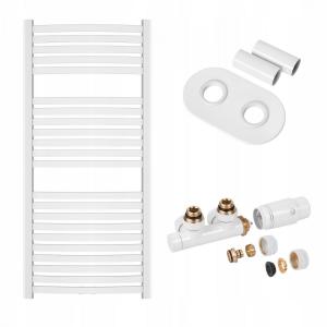 INVENA GRZEJNIK ŁAZ. 540X1200 + KPL. DUOPLEX + MASKOWNICA PODW. - BIAŁY
