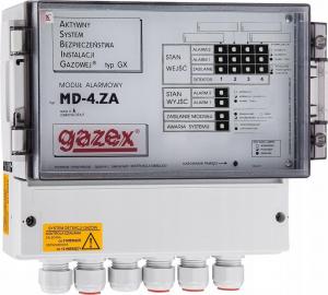GAZEX Moduł sterujący MD-4.ZA 4 wej.,zasilanie 12V, 1 wyj.do zaworu