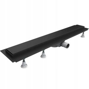 SCHEDPOL Odpływ liniowy Base-Low Black Standard 70x8x7 z maskownicą Black