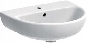 Umywalka kompaktowa Selnova B50 cm, H18 cm, T41 cm, z przelewem, z otworem