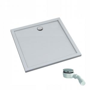 SCHEDPOL Brodzik kompozyt Corrina New Stabilsound Plus Smooth White 90x90