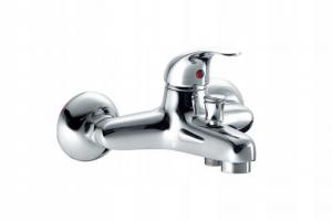 Bateria wannowa ścienna ARMATURA KRAKÓW BERYL 1-uchwyt 2-otw mosiężna chrom