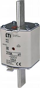 ETI Wkładka topikowa przemysłowa zwłoczna KOMBI NH2 gG 315A/500V
