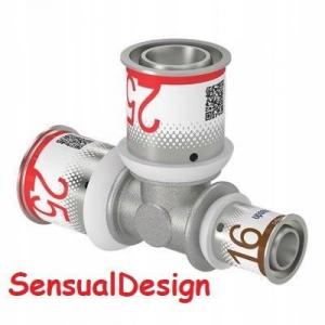 Uponor S-Press PLUS trójnik redukcyjny 25-25-16