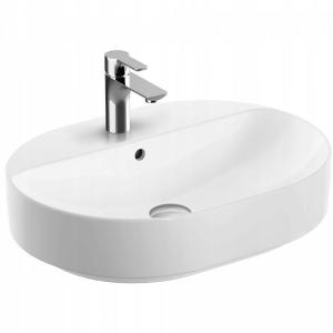 Umywalka Variform stawiana na blat, eliptyczna, B60 cm, H15.8 cm, T45 cm, z