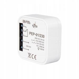ZAMEL Przekaźnik elektromagnetyczny dopuszczalny 230VAC, 10A PEP-01/230