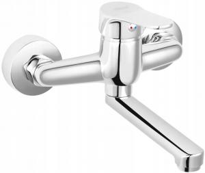 FERRO Bateria umywalkowa ISSO ścienna, chrom