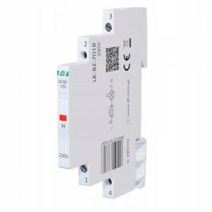 Lampka kontrolna zasilania z zabezpieczeniem LK-BZ-701R 1/3S 230V 1xLED CZE