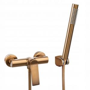 INVENA BATERIA NATRYSKOWA NERI PLUS INVENA TREND Z ZESTAW NATRYSKOWYM MIEDŹ