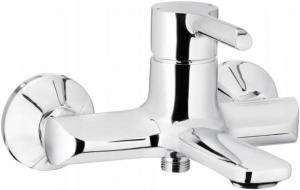 Bateria wannowa ścienna ARMATURA KRAKÓW BARYT 1-uchwyt 2-otw mosiężna chrom