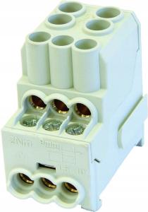 SIMET SDB 100 Blok rozdzielczy - dystrybucyjny Al/Cu 80010 SIMBLOCK szary