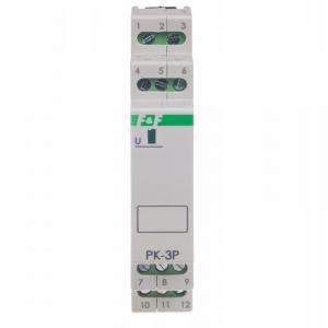 F&F Przekaźnik elektromagnetyczny PK-3P 12V AC/DC, styk: 3P I=3x8A, 1 moduł