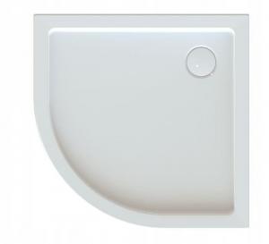 Brodzik akrylowy półokrągły zabudowany SANPLAST Free Line BPza/FREE 80x80x5