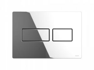 Przycisk spłukujący TECE solid podwójny do WC metalowy chrom połysk