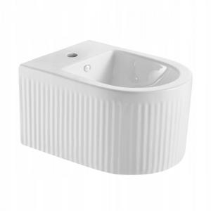BIDET WISZĄCY GLAMOUR RYFLOWANY, BIAŁY