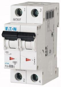 EATON Wyłącznik nadprądowy 6kA PL6-B20/2