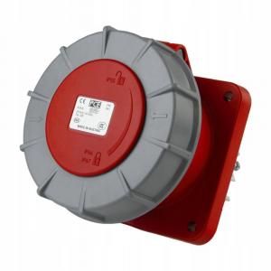 PCE Gniazdo tablicowe proste POWER TWIST 63A 3P+Z+N 400V 100x100mm IP67