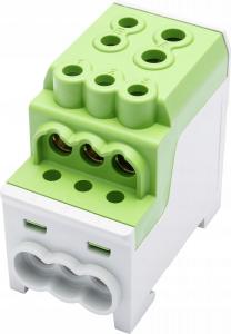 SIMET SDB 200 Blok rozdzielczy - dystrybucyjny Al/Cu 80030 SIMBLOCK zielony