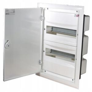 ETI Rozdzielnica podtynkowa, drzwi metalowe, IP40, ERP12-2