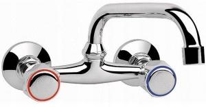 VALVEX Bateria umywalkowa Valvex Class ścienna dwuotworowa chrom