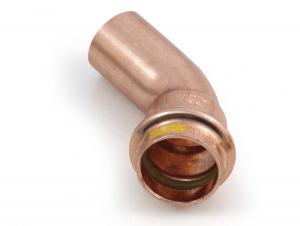 CONEX Łuk jednokielichowy 45 stopni 28mm B Press Gas
