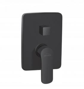 INVENA BATERIA PODTYNKOWA 2-FUNKCYJNA SIROS, KWADR,CZARNA