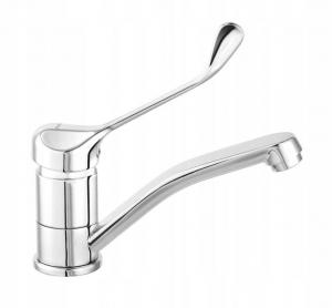 FERRO Bateria umywalkowa ALGEO MEDICO stojąca niska z obrot. wylewką chrom