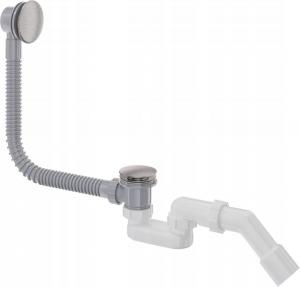 DEANTE Syfon do wanny click-clack, stal szczotkowana