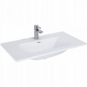 Umywalka meblowa SKAPPA 81x46cm, z/otw., z/przel. Biały ELITA