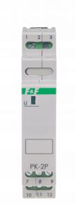 F&F Przekaźnik elektromagnetyczny PK-2P 230V AC, styk: 2P I=2x8A, 1 moduł