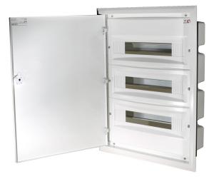 ETI Rozdzielnica podtynkowa, drzwi metalowe, IP40, ERP18-3