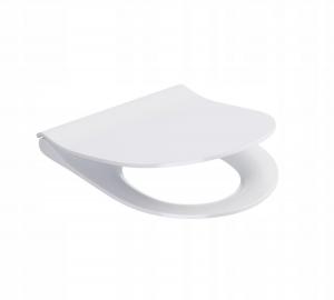 Deska sedesowa City Oval Slim, duroplast antybakteryjna, system wolnego opa