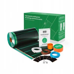 Zestaw folii grzewczej HD-G 140 W/m2 szer 50 cm bez termost konektor BX 2m2