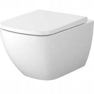 Zestaw C198 miska zawieszana ZEN PRO SQUARE VORTEX , deska Larga slim wra