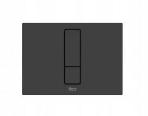 Przycisk spłukujący ROCA DUPLO S PS4 podwójny czarny mat 202 x 145 x 6 mm