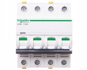 SCHNEIDER ELECTRIC Wyłącznik nadprądowy iC60N-C25-4 C 25A 4-biegunowy