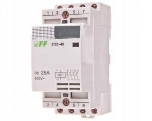 Stycznik modułowy styki 4NO I=25A napięcie cewki U=230V AC 2 moduły ONNLINE