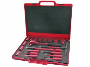 Zestaw kluczy nasadowych VDE 1/2 eco w walizeczce