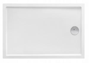 Brodzik akryl prostokątny 80x100x13.5 cm ROCA GRANADA COMPACT zawiera syfon