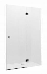 Drzwi z elementem stałym METROPOLIS 90x195 szkło z powłoką Maxi Clean Roca