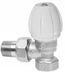 Zawór grzejnikowy zasilający kątowy ACTIV niklowany 3/4 KS