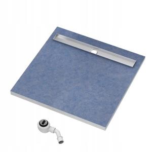 Płyta spadkowa z odpływem liniowym Stabilsound 90x90 do zabudowy płytkami