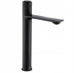 DECOR BLACK Bateria umywalkowa stojąca, nablatowa, wysoka